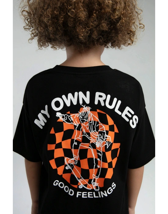 Erkek Çocuk Siyah Bermuda Takım