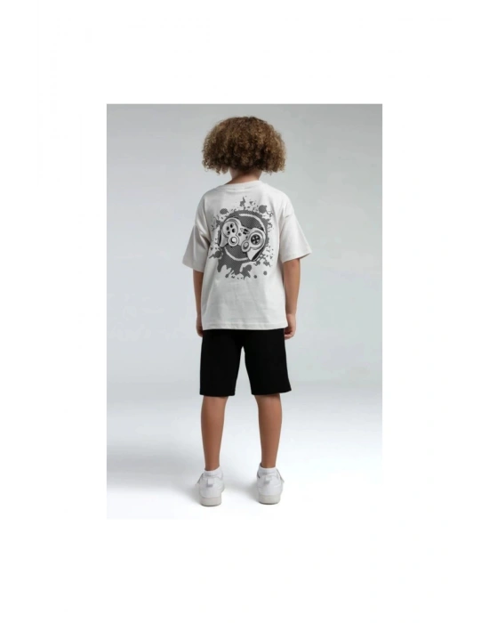 Erkek Çocuk Bermuda Takım Süprem Örme Kumaş