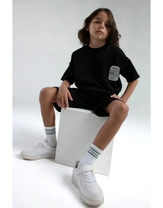 Erkek Çocuk Bermuda Takım Ottoman Örme Kumaş