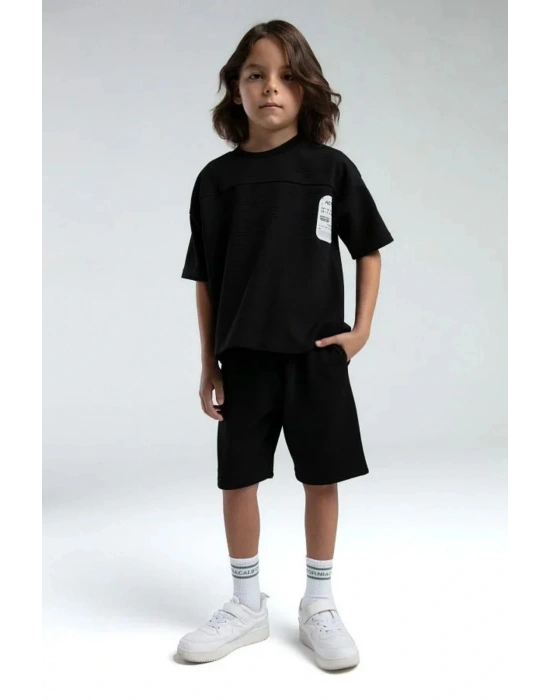 Erkek Çocuk Bermuda Takım Ottoman Örme Kumaş