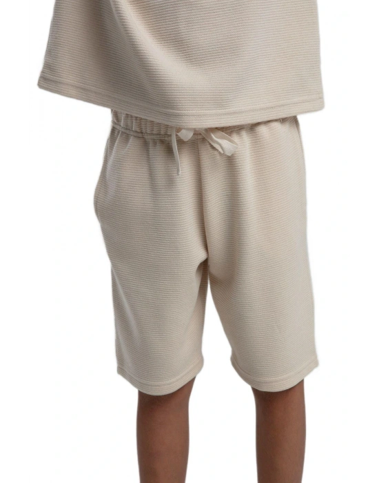 Erkek Çocuk Bermuda Takım Ottoman Örme Kumaş