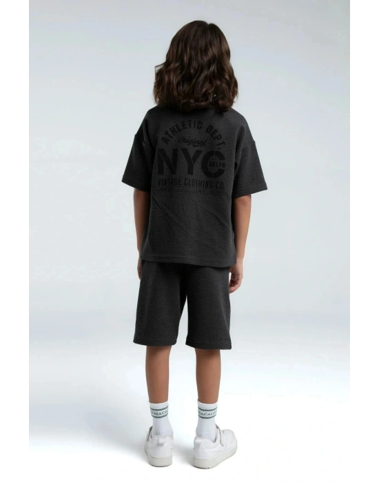 ERKEK ÇOCUK BERMUDA TAKIM - ANTRASİT