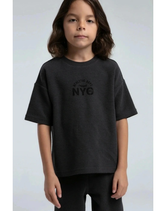 ERKEK ÇOCUK BERMUDA TAKIM - ANTRASİT