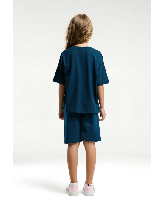 U.S. Polo Assn. Kız Çocuk Lacivert Bermuda Takım