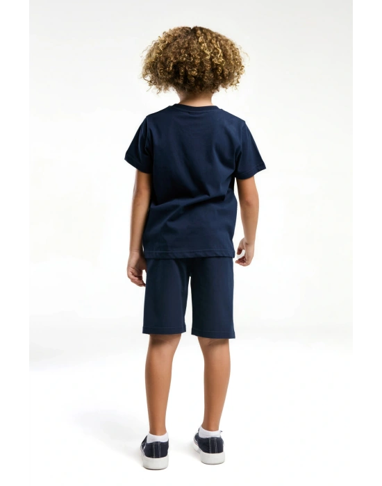 Erkek Çocuk Lacivert Bermuda Takım