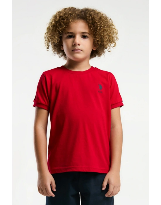 U.S. Polo Assn. Erkek Çocuk Kırmızı Bermuda Takım