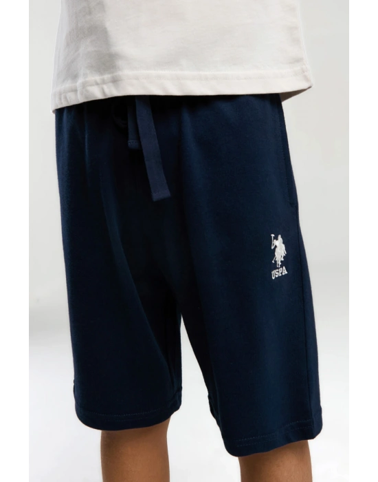 Erkek Çocuk Beyaz Bermuda Takım