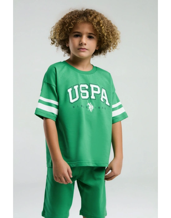 Erkek Çocuk Yeşil Bermuda Takım