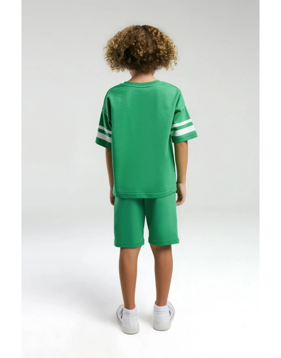 Erkek Çocuk Yeşil Bermuda Takım