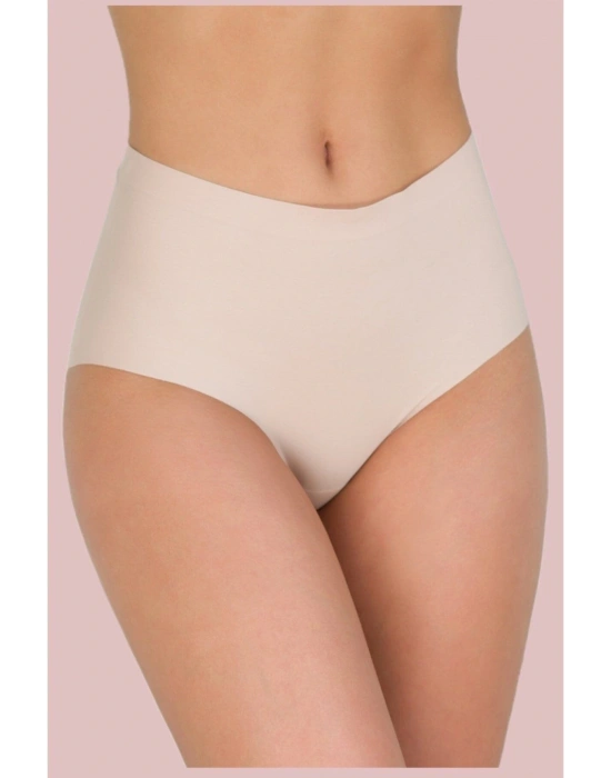 Yüksek Bel Lazer Kesim Bato Silikonlu Kaydırmaz Slip Lazer Külot Korse