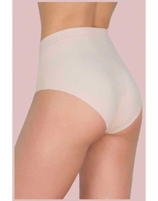 Yüksek Bel Lazer Kesim Bato Silikonlu Kaydırmaz Slip Lazer Külot Korse