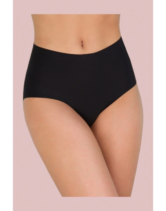 Yüksek Bel Lazer Kesim Bato Silikonlu Kaydırmaz Slip Lazer Külot Korse