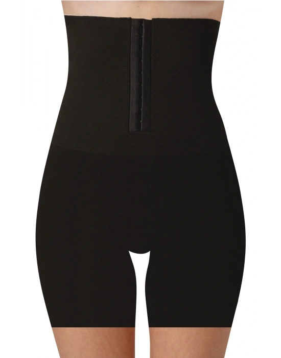 Kadın Siyah Korse Agraflı Toparlayıcı Yüksek Bel