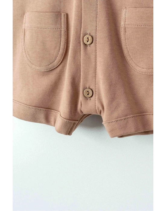 Liparis  Organik Kapüşonlu Bebek Barbatöz 009