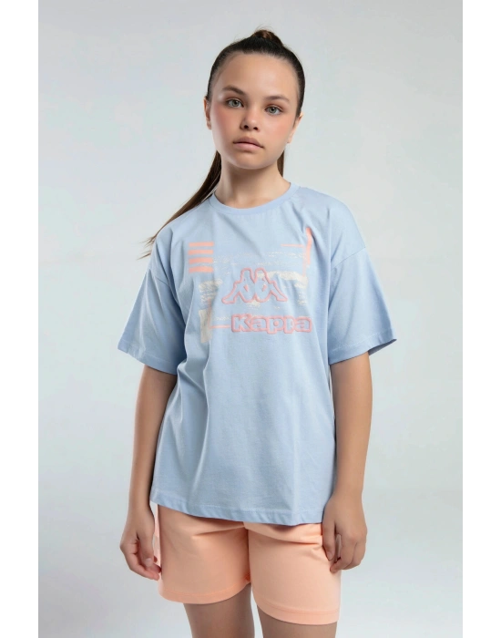 Kız Çocuk Mavi Tişört