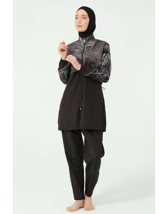 Kıl biye Süslemeli Tesettür Mayo