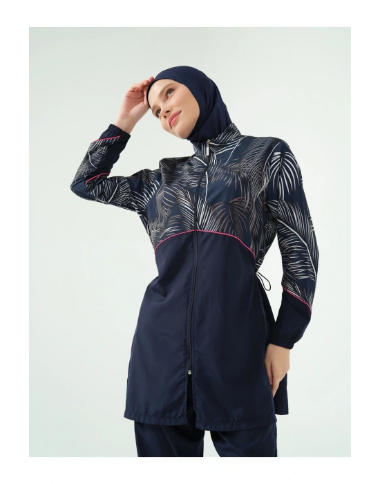 Kıl biye Süslemeli Tesettür Mayo