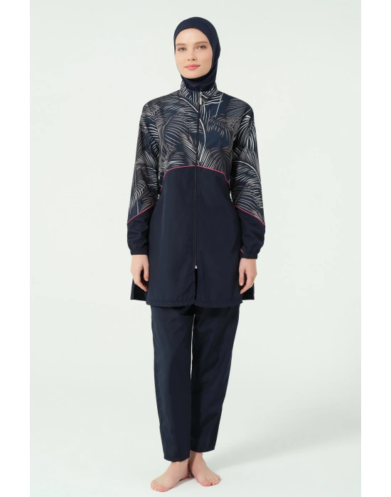 Kıl biye Süslemeli Tesettür Mayo