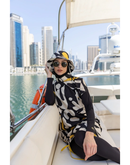 Şapkalı Rahat Tesettür Mayo