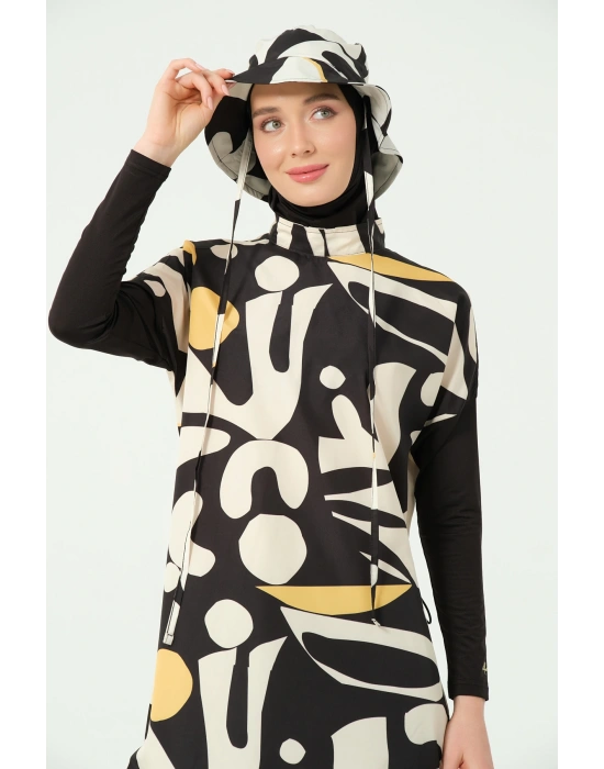 Şapkalı Rahat Tesettür Mayo