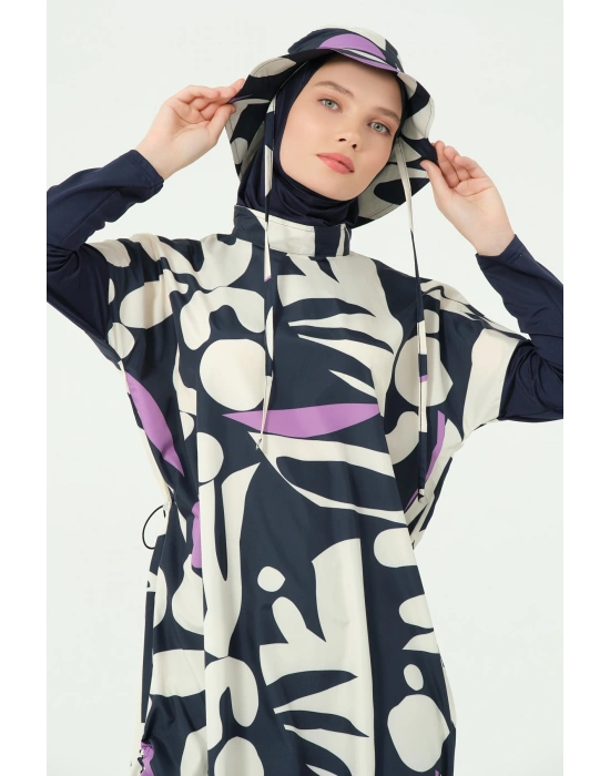 Şapkalı Rahat Tesettür Mayo