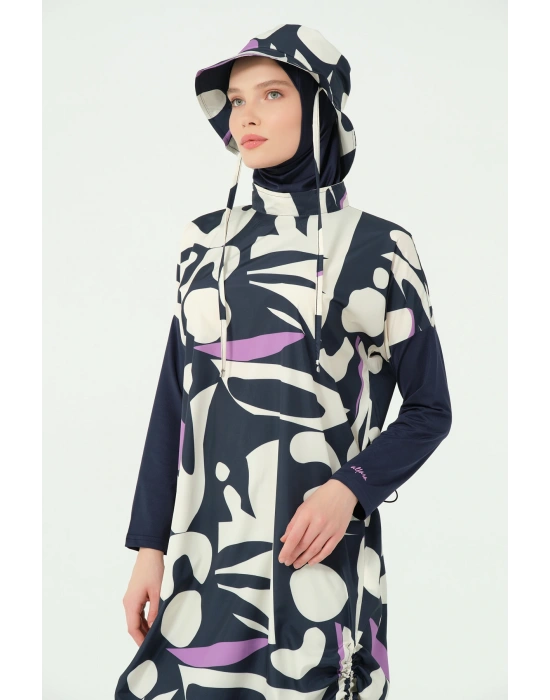 Şapkalı Rahat Tesettür Mayo