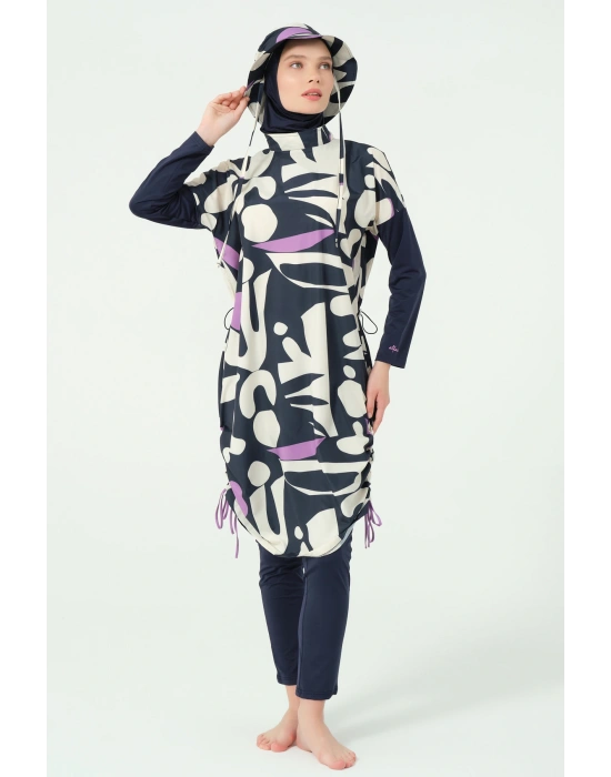 Şapkalı Rahat Tesettür Mayo