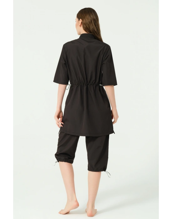 Klasik Yarım Kol Yarı Kapalı Mayo