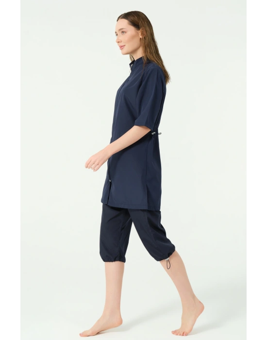 Klasik Yarım Kol Yarı Kapalı Mayo