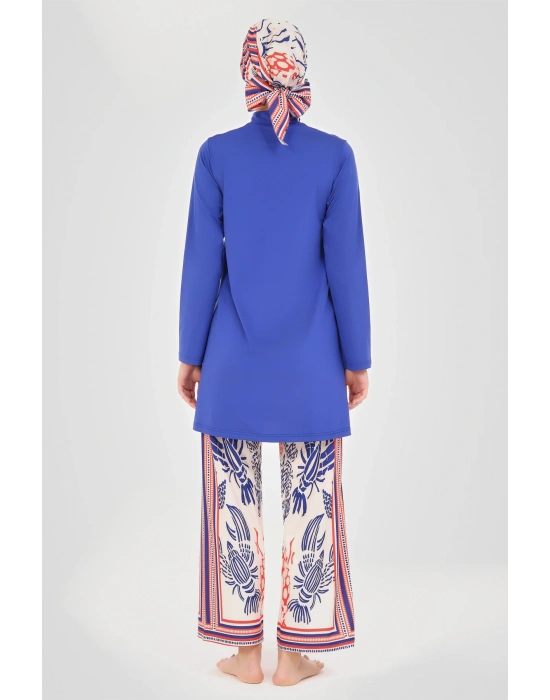 Yakamoz Desenli Tesettür Mayo