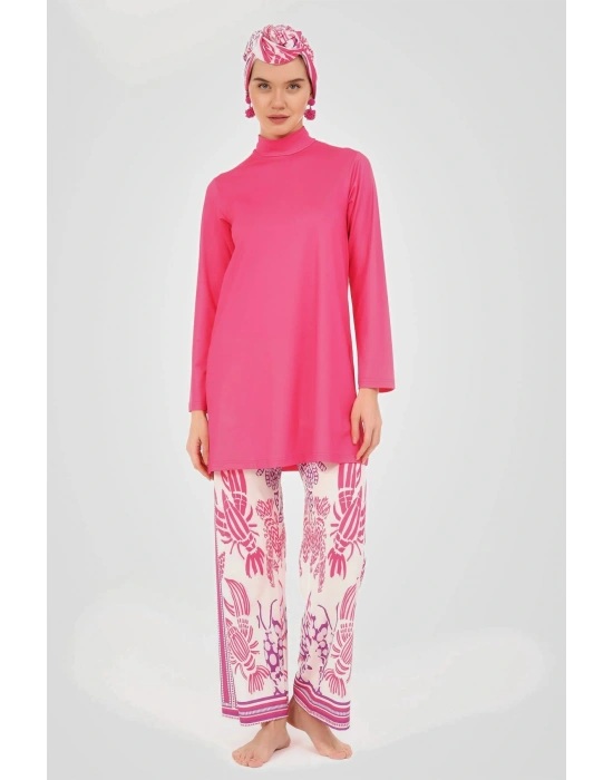 Yakamoz Desenli Tesettür Mayo