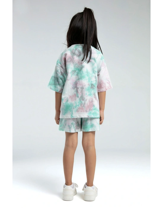 Kız Çocuk Beyaz Şort Takım