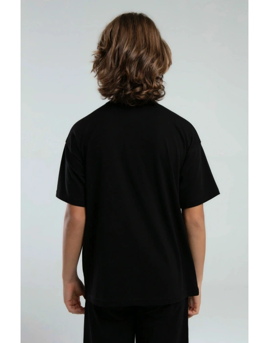 Erkek Çocuk Siyah Tişört