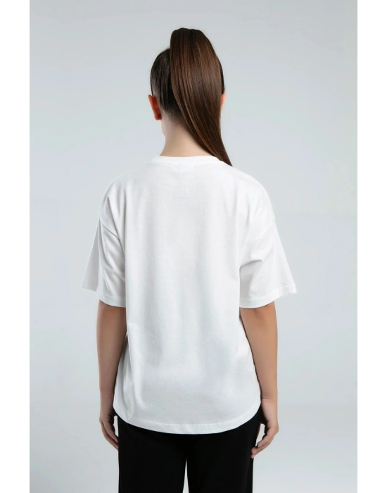 Kız Çocuk Beyaz Tişört