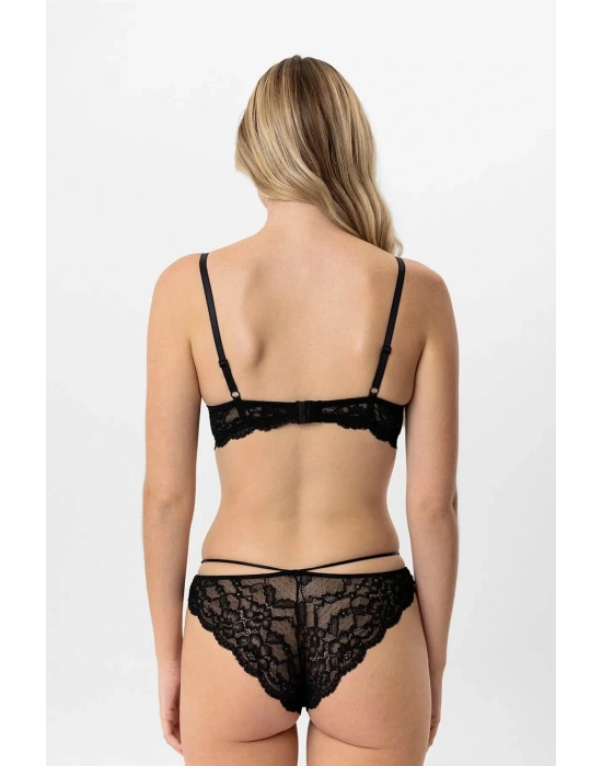 Soft Push Up Kaplı Dantelli Sütyen Takım