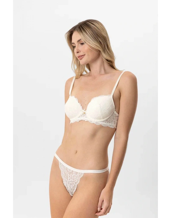 Boş Kaplı Sırt Dantel Detaylı Sütyen Takımı