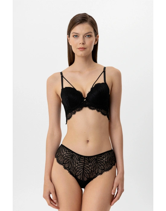 4885 Milan Push Up Kaplı Dantelli Sütyen Takım