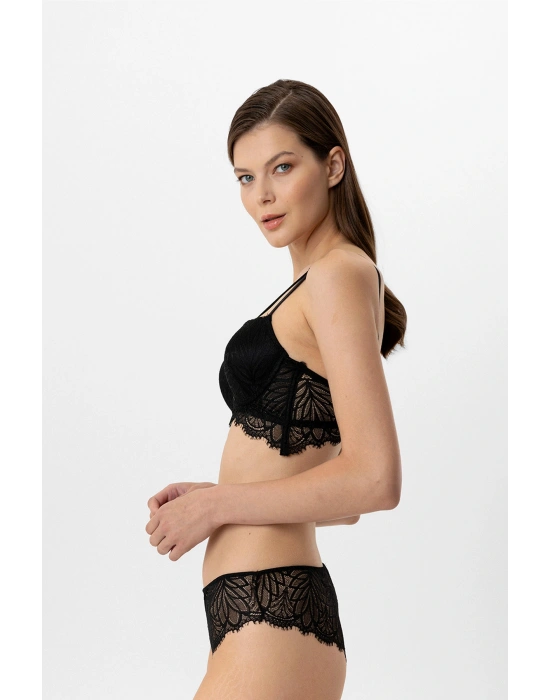 4885 Milan Push Up Kaplı Dantelli Sütyen Takım