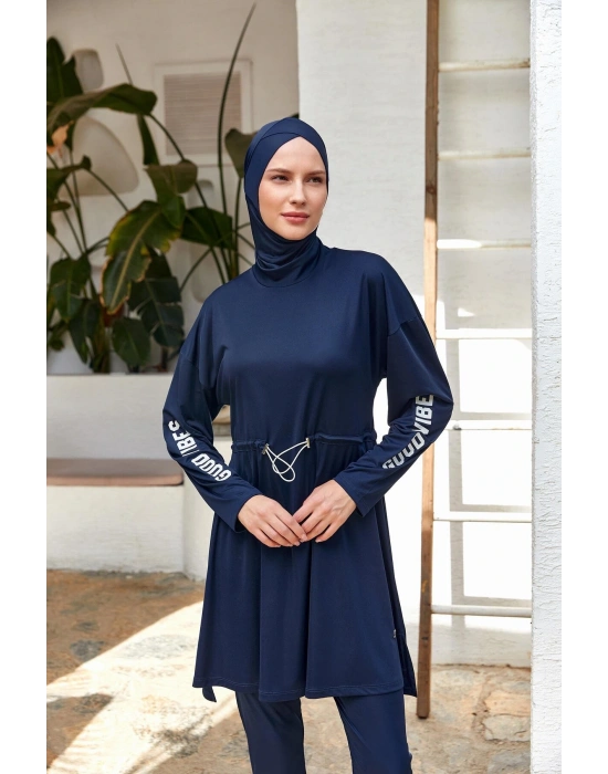 Opal Uzun Kollu Tesettür Mayo 3132