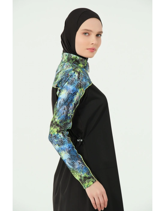 Trop Kıl biye Süslemeli Tesettür Mayo