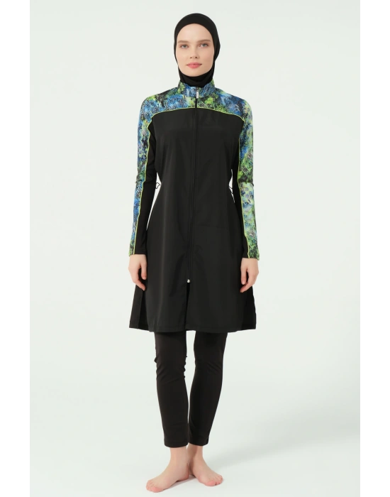 Trop Kıl biye Süslemeli Tesettür Mayo