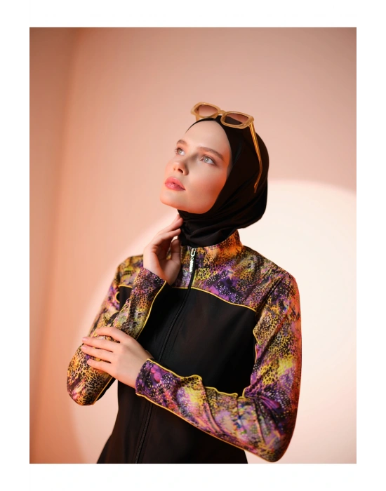 Trop Kıl biye Süslemeli Tesettür Mayo