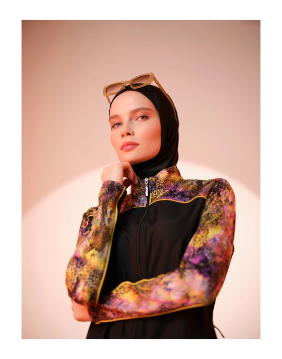 Trop Kıl biye Süslemeli Tesettür Mayo