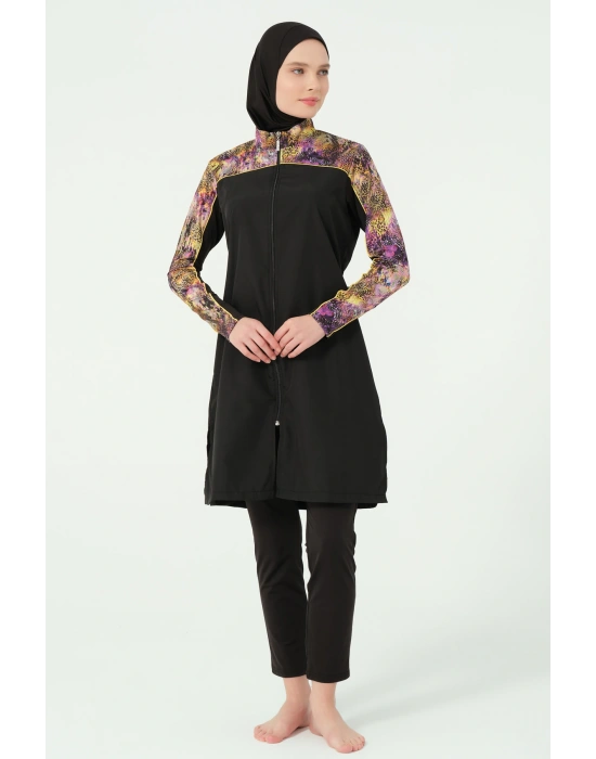 Trop Kıl biye Süslemeli Tesettür Mayo