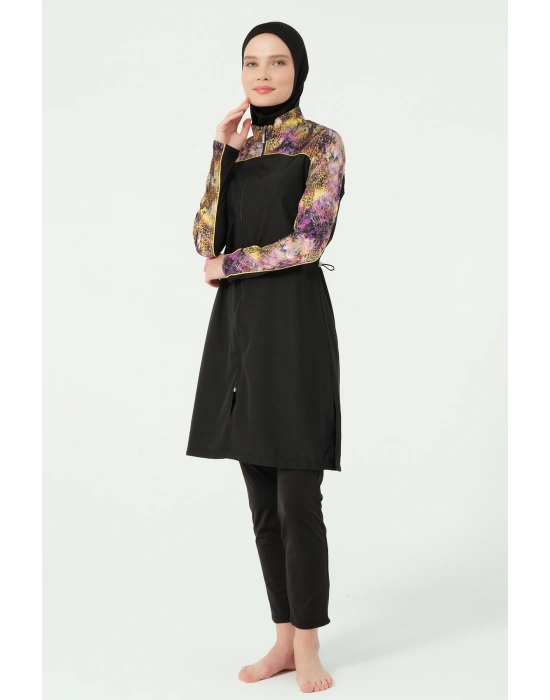 Trop Kıl biye Süslemeli Tesettür Mayo