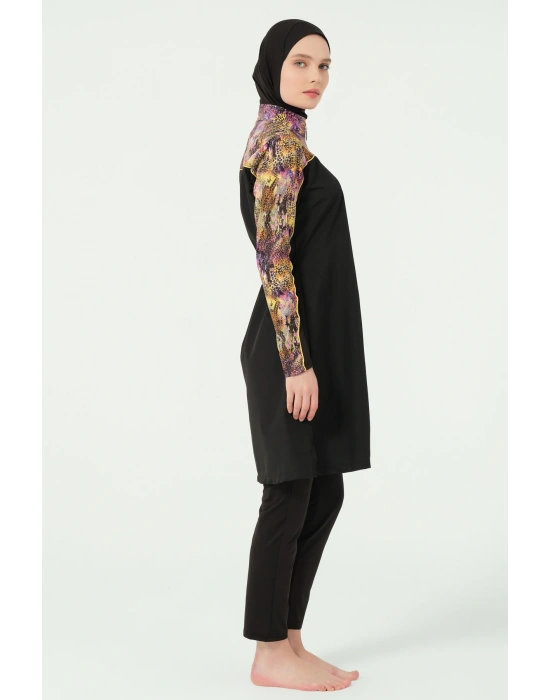 Trop Kıl biye Süslemeli Tesettür Mayo