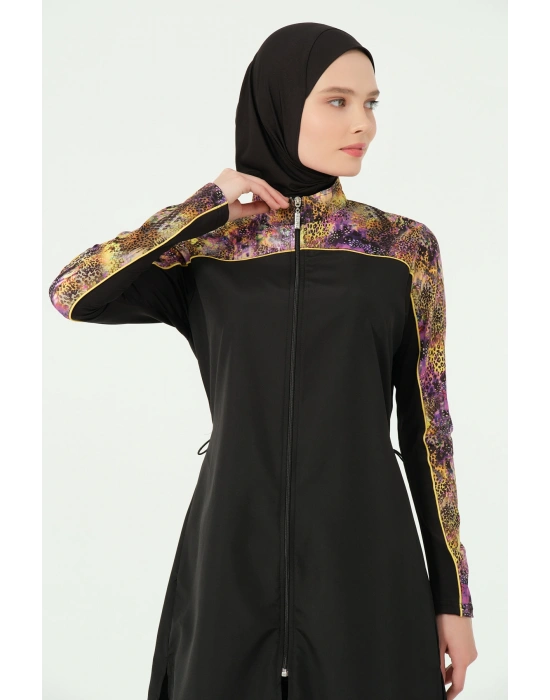 Trop Kıl biye Süslemeli Tesettür Mayo