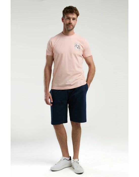 Erkek Pembe Bermuda Takım