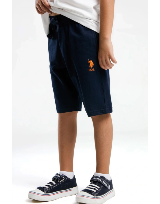 Erkek Çocuk Beyaz Bermuda Takım