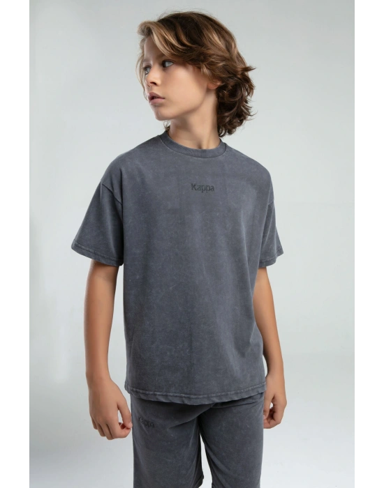 Erkek Gri Bermuda Takım